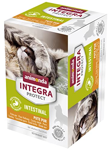 animonda INTEGRA PROTECT Intestinal Pute Pur (6 x 100 g), Katzen Diätfutter bei Durchfall & Erbrechen, Katzenfutter mit Pute und Reis, leicht verdauliches Nassfutter für Katzen animonda INTEGRA PROTECT Intestinal Pute Pur (6 x 100 g), Katzen Diätfutter bei Durchfall & Erbrechen, Katzenfutter mit Pute und Reis, leicht verdauliches Nassfutter für Katzen von Animonda Integra Protect