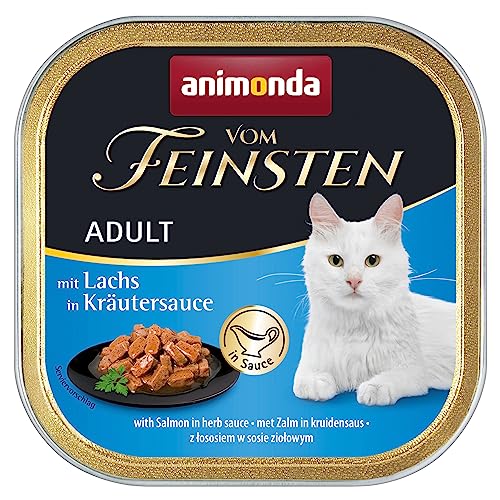 animonda vom Feinsten Katzenfutter nass mit Huhn in Karottensauce (32 x 100g), getreidefreies Katzenfutter nass ohne Zucker, mit frischen, fleischigen Zutaten von animonda Vom Feinsten