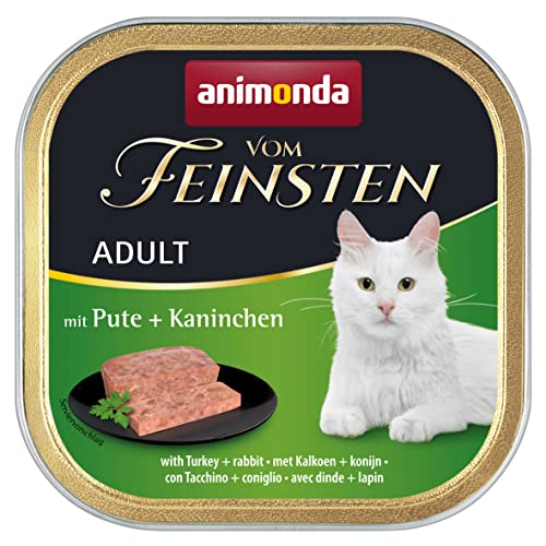 animonda vom Feinsten Katzenfutter nass mit Rind + Huhn (32 x 100g), getreidefreies Katzenfutter nass ohne Zucker, mit frischen, fleischigen Zutaten animonda vom Feinsten Katzenfutter nass mit Rind + Huhn (32 x 100g), getreidefreies Katzenfutter nass ohne Zucker, mit frischen, fleischigen Zutaten von animonda Vom Feinsten