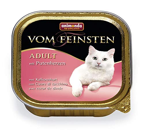 animonda vom Feinsten Katzenfutter nass mit Putenherzen (32 x 100g), getreidefreies Katzenfutter nass ohne Zucker, mit frischen, fleischigen Zutaten animonda vom Feinsten Katzenfutter nass mit Putenherzen (32 x 100g), getreidefreies Katzenfutter nass ohne Zucker, mit frischen, fleischigen Zutaten von animonda Vom Feinsten