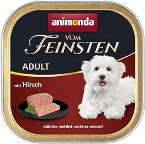 animonda vom Feinsten Hundefutter nass mit Hirsch (22 x 150g), getreidefreies Hundefutter ohne Zucker, mit frischen, fleischigen Zutaten animonda vom Feinsten Hundefutter nass mit Hirsch (22 x 150g), getreidefreies Hundefutter ohne Zucker, mit frischen, fleischigen Zutaten von animonda Vom Feinsten