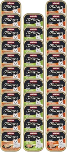 animonda Vom Feinsten Adult Feinschmecker Vielfalt (32 x 100 g), Nassfutter für ausgewachsene Katzen, Katzenfutter ohne Getreide und Zucker, mit unwiderstehlichem Schlemmerkern animonda Vom Feinsten Adult Feinschmecker Vielfalt (32 x 100 g), Nassfutter für ausgewachsene Katzen, Katzenfutter ohne Getreide und Zucker, mit unwiderstehlichem Schlemmerkern von animonda Vom Feinsten