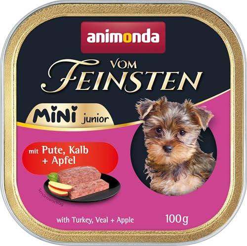 animonda Vom Feinsten Junior Mini mit Pute, Kalb + Apfel 32 x 100 g von animonda Vom Feinsten