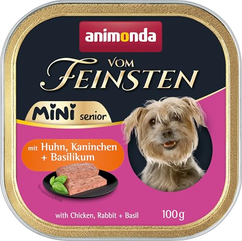 animonda Vom Feinsten Senior Mini mit Huhn + Kaninchen und Basilikum 32 x 100 g von animonda Vom Feinsten