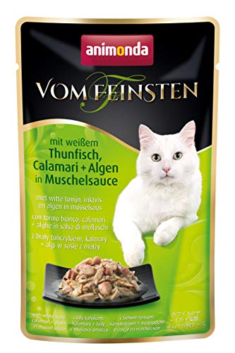animonda vom Feinsten Katzenfutter nass mit Thunfisch + Calamari (18 x 50g), getreidefreies Katzenfutter nass ohne Zucker, mit frischen, fleischigen Zutaten animonda vom Feinsten Katzenfutter nass mit Thunfisch + Calamari (18 x 50g), getreidefreies Katzenfutter nass ohne Zucker, mit frischen, fleischigen Zutaten von animonda Vom Feinsten