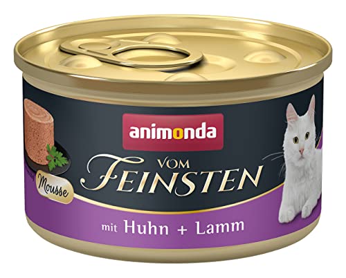 animonda vom Feinsten Mousse Katzenfutter nass Huhn + Lamm (12 x 85g), getreidefreies Katzenfutter nass ohne Zucker, mit frischen, fleischigen Zutaten animonda vom Feinsten Mousse Katzenfutter nass Huhn + Lamm (12 x 85g), getreidefreies Katzenfutter nass ohne Zucker, mit frischen, fleischigen Zutaten von animonda Vom Feinsten
