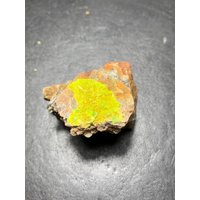 Autunite, Nanjingqiao U-Mine, Pingjiang, Yueyang, Hunan, China Autunite, Nanjingqiao U-Mine, Pingjiang, Yueyang, Hunan, China von anjahoefer