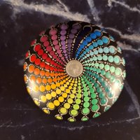 Mandalastein L in Liebevoller Handarbeit Gedottet Mandalastein L in Liebevoller Handarbeit Gedottet von anjasmiracledotshop