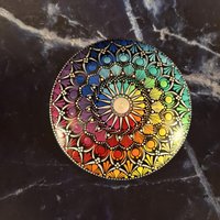 Mandalastein Xl in Liebevoller Handarbeit Gedottet von anjasmiracledotshop