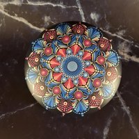 Mandalastein Xxl in Liebevoller Handarbeit Gedottet Mandalastein Xxl in Liebevoller Handarbeit Gedottet von anjasmiracledotshop