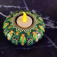 Teelichthalter L in Liebevoller Handarbeit Gedottet Teelichthalter L in Liebevoller Handarbeit Gedottet von anjasmiracledotshop