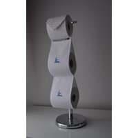 Maritimer Toilettenpapierhalter Zur Aufbewahrung An Der Wand. Weiß Mit Blau Bestickt. Verschiedene Größen. Ersatzrollenhalter Maritimer Toilettenpapierhalter Zur Aufbewahrung An Der Wand. Weiß Mit Blau Bestickt. Verschiedene Größen. Ersatzrollenhalter von annascraft1