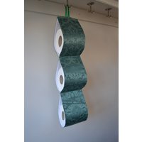 stoff Smaragd Toilettenpapierhalter Wandaufbewahrung - Flaschengrün/2 Rollen 3 4 Rollen. Badezimmer. Neues Haus Geschenk von annascraft1