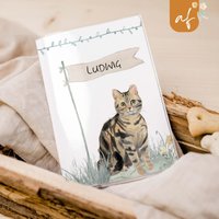 Personalisierte Schutzhülle Eu-Heimtierausweis Impfpass Verschiedene Rassen Impfpasshülle Katze Haustier He 0009 von annaundfelix