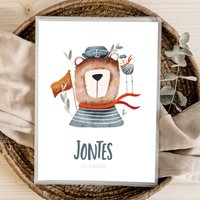Personalisierte Zeugnismappe Bär Möwe Meer Geschenkidee Einschulung Schulkind Junge Mädchen Mappe Für Zeugnisse Sp 0171 von annaundfelix