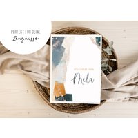 Personalisierte Zeugnismappe Blau Orange Gold Geschenkidee Einschulung Schulkind Junge Mädchen Mappe Für Zeugnisse Sp 0140 von annaundfelix