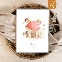Personalisierte Zeugnismappe Fee Elfe Rosa Geschenkidee Einschulung Schulkind Junge Mädchen Mappe Für Zeugnisse Sp 0188 von annaundfelix
