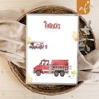 Personalisierte Zeugnismappe Feuerwehr Geschenkidee Einschulung Schulkind Junge Mädchen Mappe Für Zeugnisse Sp 0176 von annaundfelix