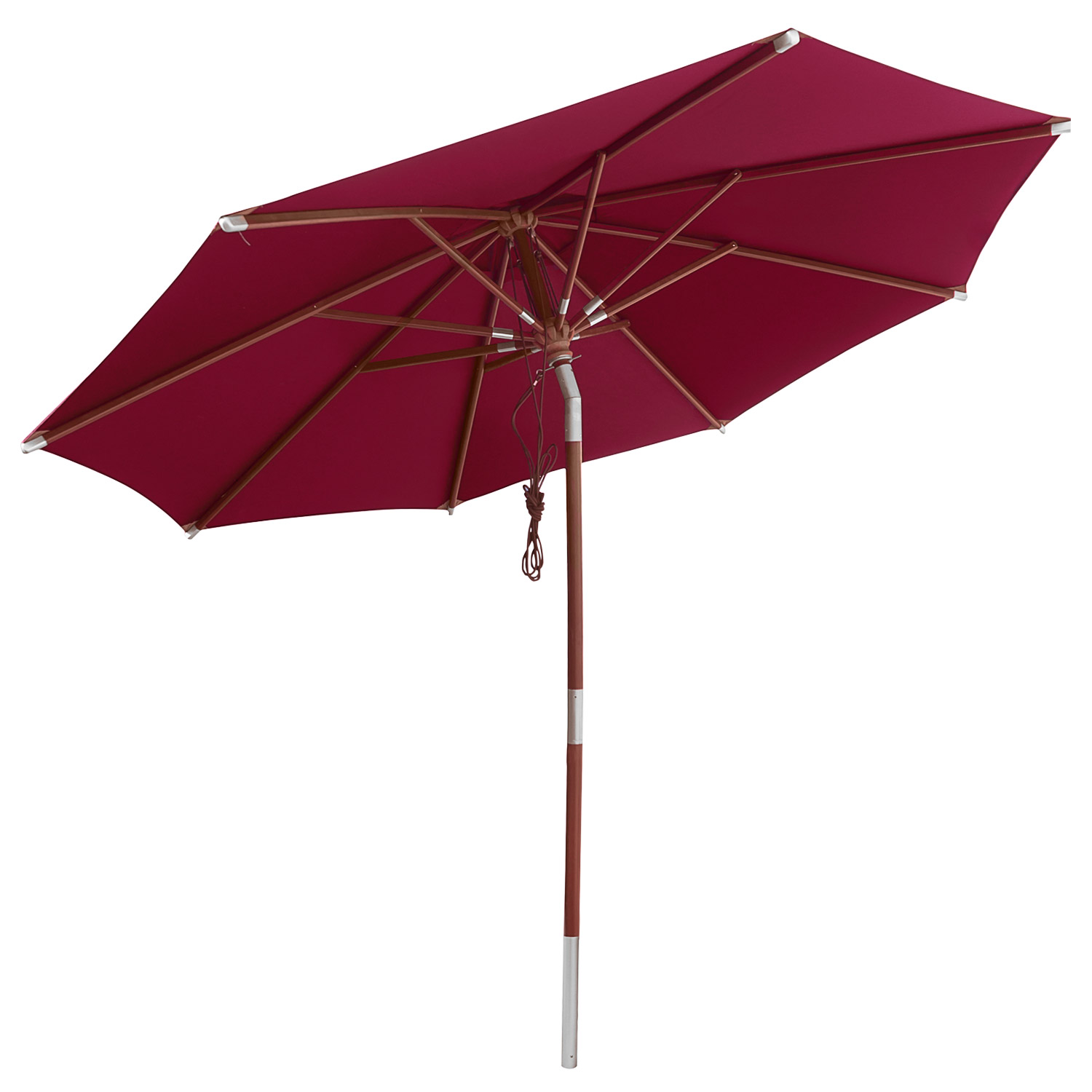 Dunkelrot - anndora Sonnenschirm Knickbar 3m rund mit Dreh-Kipp-Mechanismus Dunkelrot Burgundy Winddach UV-Schutz Dunkelrot - anndora Sonnenschirm Knickbar 3m rund mit Dreh-Kipp-Mechanismus Dunkelrot Burgundy Winddach UV-Schutz von anndora-sonnenschirm.de
