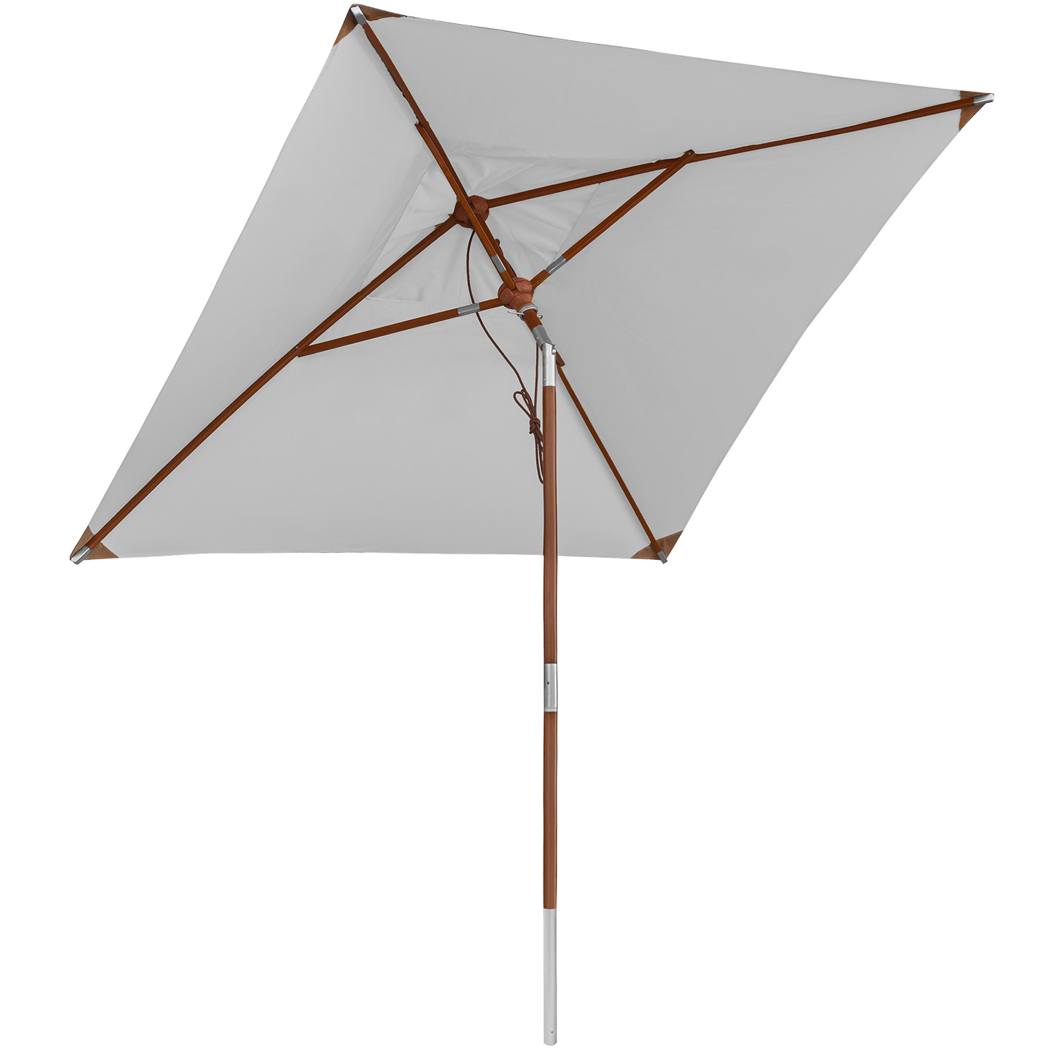 Hellgrau - anndora Sonnenschirm 2x2m quadratisch Knickbar Hellgrau Winddach UV-Schutz Hellgrau - anndora Sonnenschirm 2x2m quadratisch Knickbar Hellgrau Winddach UV-Schutz von anndora-sonnenschirm.de