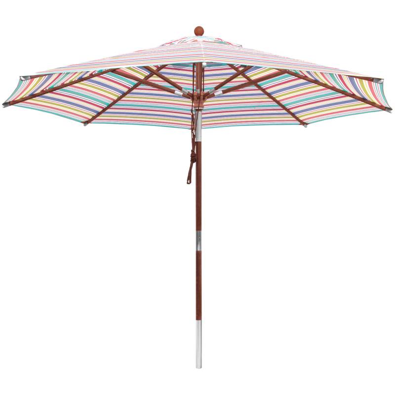 Knick 3m rund - 3m rund knickbar Olefin® - anndor® Sonnenschirm - Gestreift 7 Farben >50%UV - 8 Streben - Farbecht durchgewebt Knick 3m rund - 3m rund knickbar Olefin® - anndor® Sonnenschirm - Gestreift 7 Farben >50%UV - 8 Streben - Farbecht durchgewebt von anndora-sonnenschirm.de