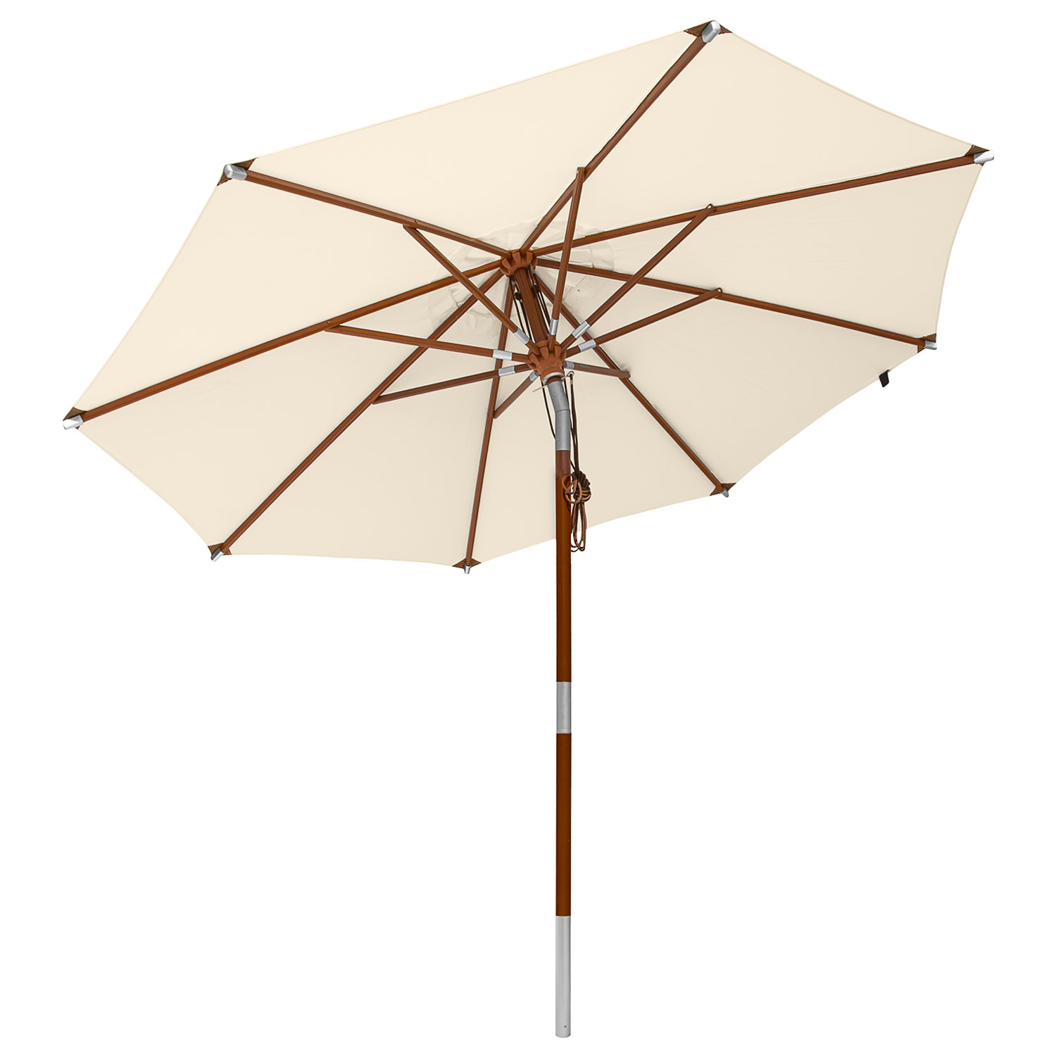 Natural - anndora Sonnenschirm Knickbar 3m rund mit Dreh-Kipp-Mechanismus Natural Winddach UV-Schutz Natural - anndora Sonnenschirm Knickbar 3m rund mit Dreh-Kipp-Mechanismus Natural Winddach UV-Schutz von anndora-sonnenschirm.de
