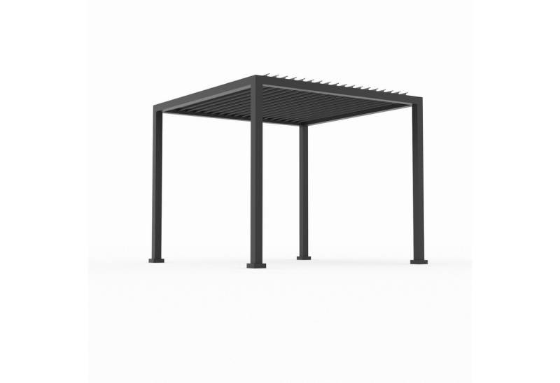 anndora-sonnenschirm Pergola Aluminium Pavillion 3 x 3 Meter, BxTxH: 293x293x245 cm, wasserdichte Überdachung - integrierter Wasserablauf über Pfosten von anndora-sonnenschirm