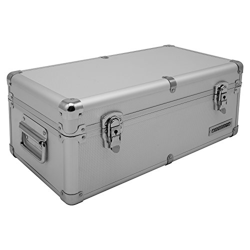 Aluminium-Rahmenkoffer Transport-Box, Koffer in Silber mit 19 Liter Volumen von anndora