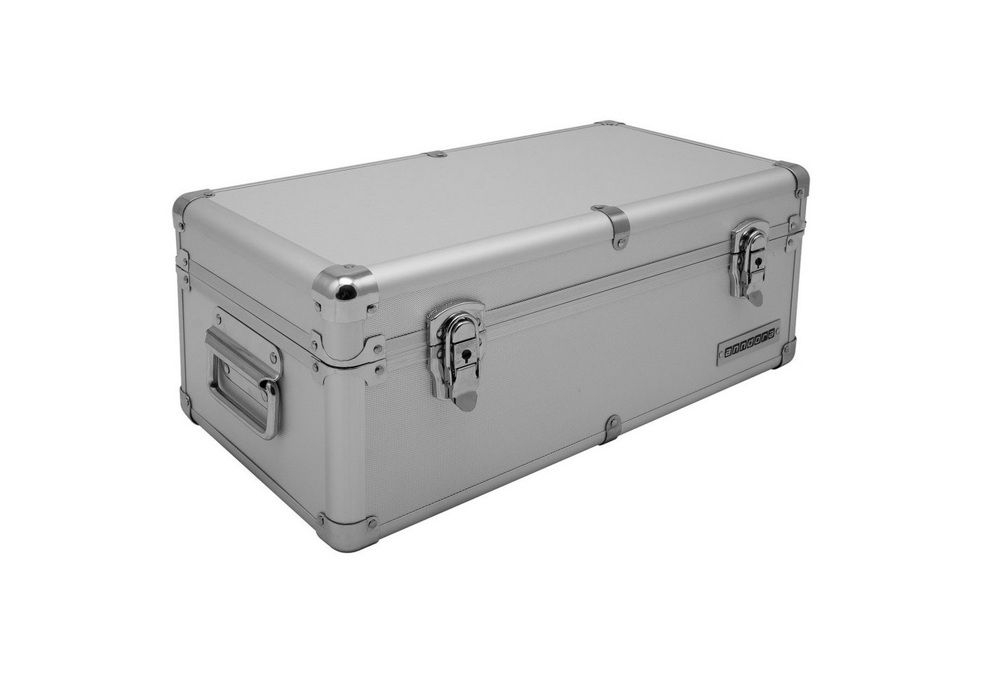 anndora Aufbewahrungsbox Alu Rahmenkoffer Transport Box Aufbewahrungskiste (silber) von anndora