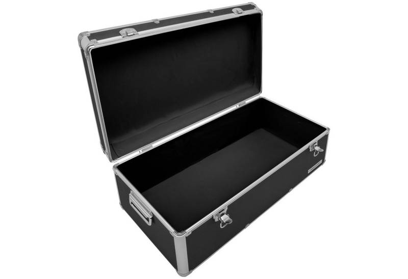 anndora Aufbewahrungsbox Alu Rahmenkoffer Transportbox (schwarz), stabiler Metallrahmen - mit Moosgummi ausgekleidet von anndora