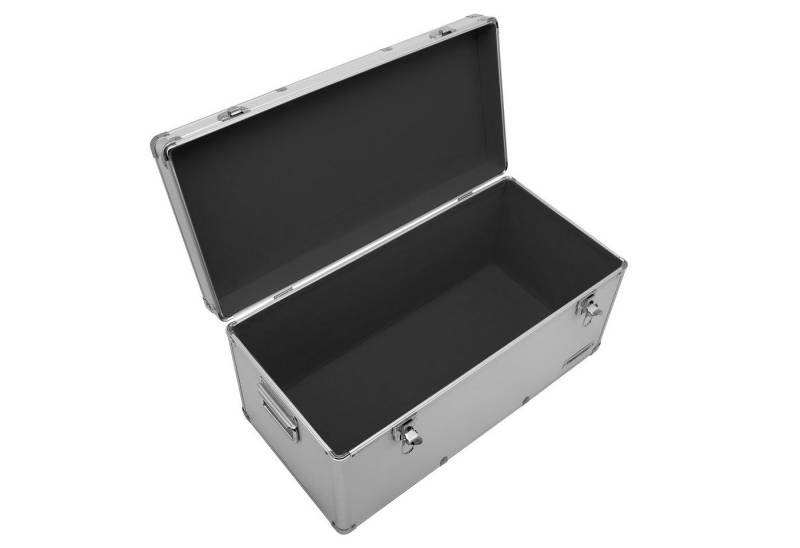 anndora Aufbewahrungsbox Alu Rahmenkoffer Transportbox (silber), stabiler Metallrahmen - mit Moosgummi ausgekleidet von anndora