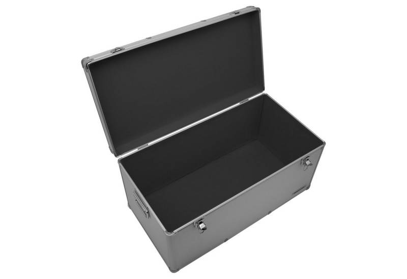 anndora Aufbewahrungsbox Alu Rahmenkoffer Transportbox (silber), stabiler Metallrahmen - mit Moosgummi ausgekleidet von anndora
