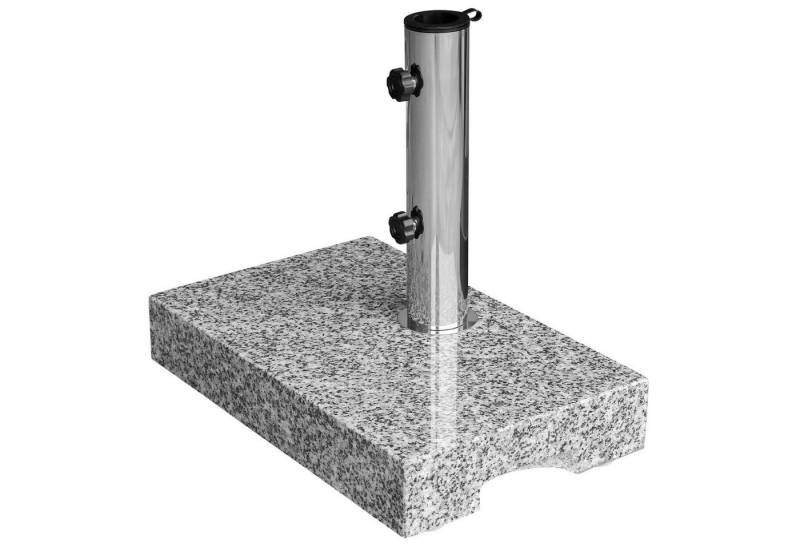 anndora Betonschirmständer für Sonnenschirme Granit 25kg Balkonständer max. 48mm Stamm von anndora