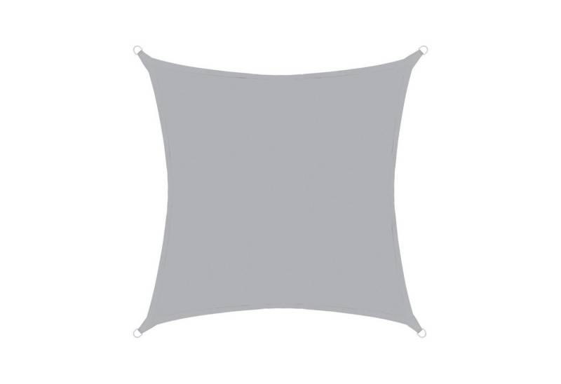 anndora Sonnensegel Tarp 4x4 HDPE quadratischer Sichtschutz, (hellgrau), luftdurchlässiger Stoff von anndora