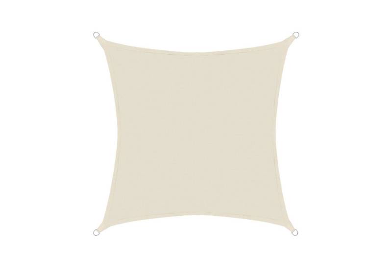 anndora Sonnensegel Tarp 4x4 HDPE quadratischer Sichtschutz, (beige), luftdurchlässiger Stoff von anndora