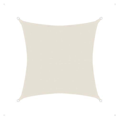 anndora Sonnensegel luftdurchlässig 3 x 3 m - Farbe Creme - quadratisch - Material HDPE von anndora