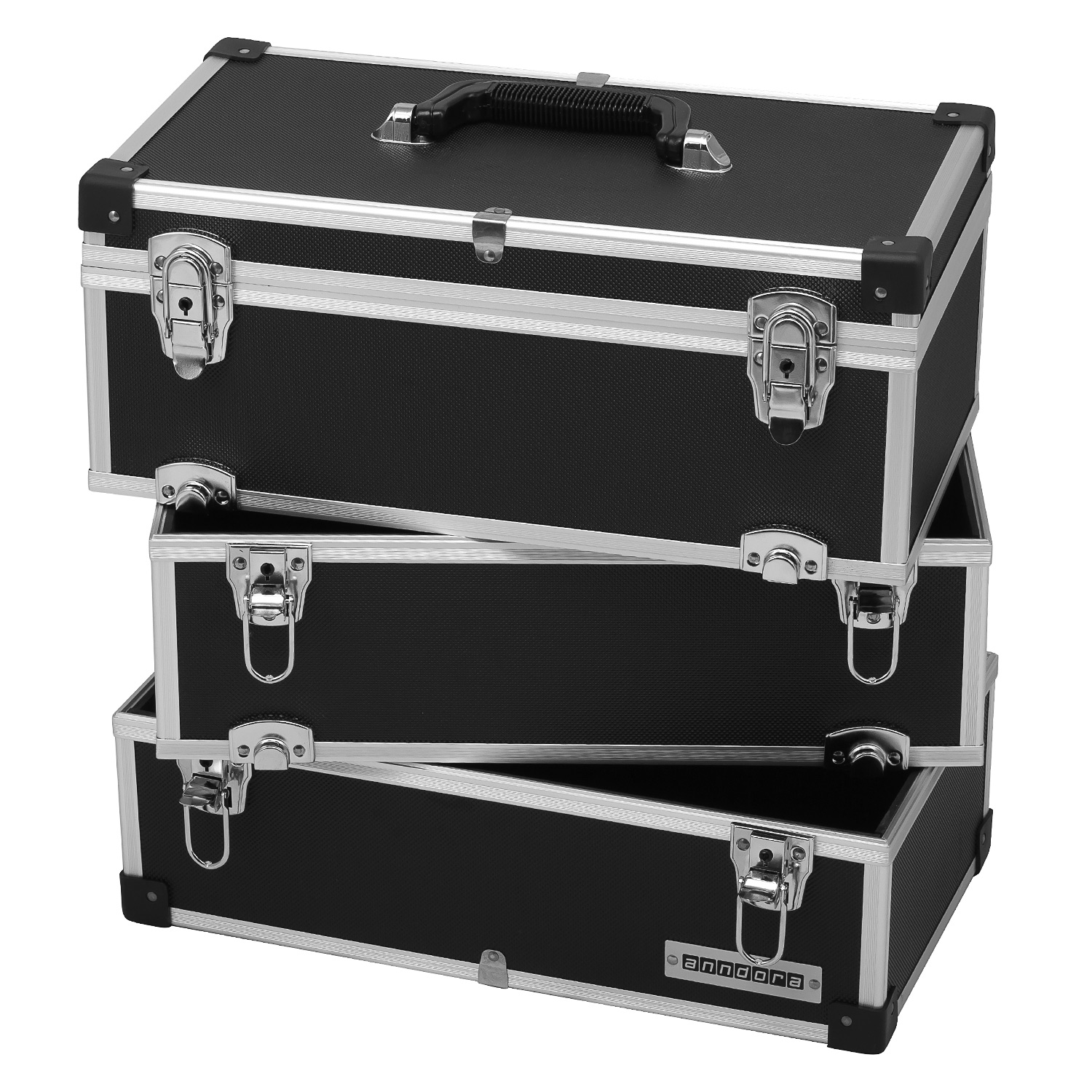 anndora Werkzeugkoffer 41 Liter Angelkoffer Etagenkoffer 3 Ebenen Schwarz Alu anndora Werkzeugkoffer 41 Liter Angelkoffer Etagenkoffer 3 Ebenen Schwarz Alu von anndora
