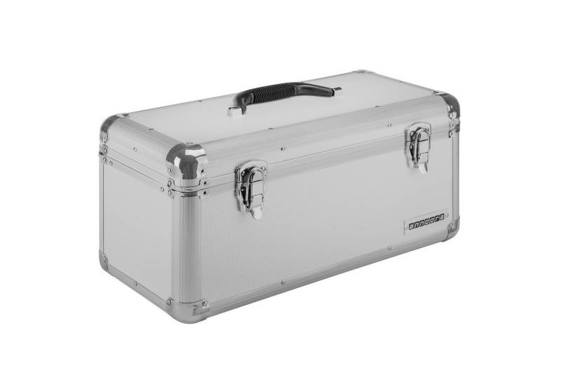 anndora Werkzeugkoffer 47 x 23 x 25 cm Silber 19 L Transportbox Werkzeugkasten von anndora