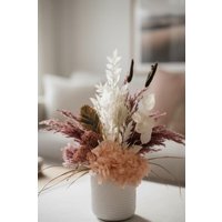 Kaffeetable Herbstgesteck Trockenblumengesteck Pinkautumn von annikaheinze