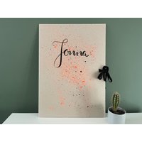 Sammelmappe "Sprenkel", A4 +/A3 +, Mit Wunschtext von annisstempelei