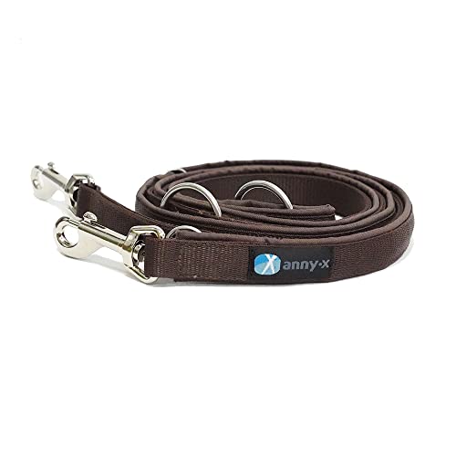 anny-x teilgepolsterte Führleine Classic Bolt Fun braun braun 3m von anny-x