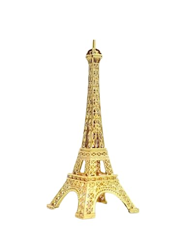 anso Gold Eiffelturm Kunst Dekoration Statue Wohnkultur Figuren Legierung Handwerk Modell (18cm) von anso