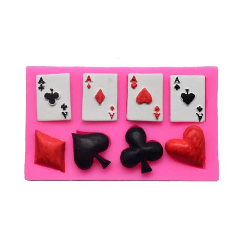 ansu Creative A Poker Silikon-Kuchenform, Schokolade, Spielkarten, Kekse, Fondant, Dekoration von ansu