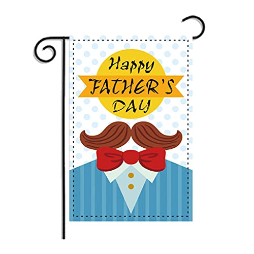 Happy Father's Day House Angelrute, doppelseitig, Garten, Hof, Outdoor, Innenbereich, für Party, Heimdekoration, Gartenhandschuhe von antianzhizhuang