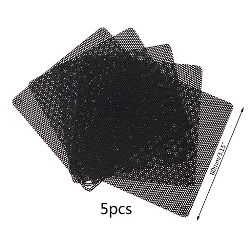 antianzhizhuang 80mm Computergehäuse Filter Mesh PC Für Gehäuselüfter Kühler Staubdichte Abdeckung PVC Filter 5 Stück von antianzhizhuang