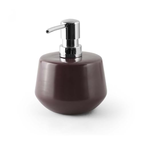 Lotionspender, Keramik-Händedesinfektionsflasche, leichte Luxus-Seifenflasche, Pressflasche, Shampoo-Spenderflasche,für Badezimmer(Brown) von anxinda