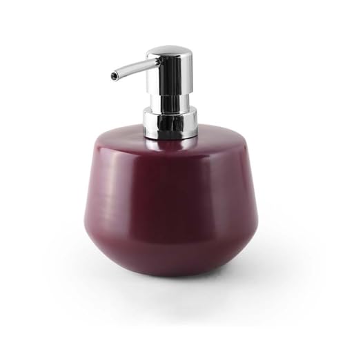 Lotionspender, Keramik-Händedesinfektionsflasche, leichte Luxus-Seifenflasche, Pressflasche, Shampoo-Spenderflasche,für Badezimmer(Purple) von anxinda