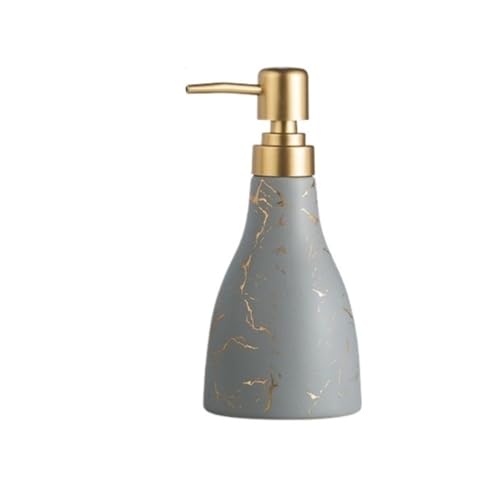 Lotionspender, Luxuriöse Mode-Keramik-Spenderflasche, Handseife, Duschgel, Shampoo, Spülung, Hotel, Club, Badezimmer, Pressflasche,für Badezimmer(Gray) von anxinda