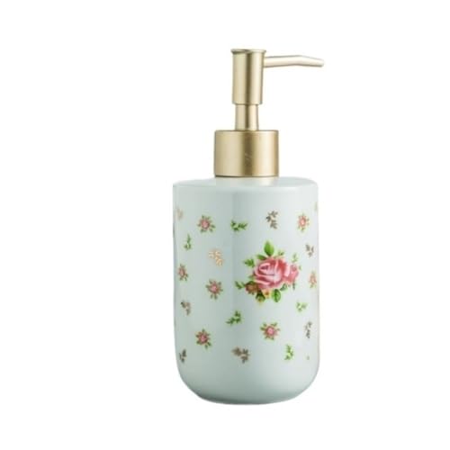 Lotionspender, Spenderflasche for Handdesinfektionsmittel, Shampoo und Duschgel,für Badezimmer(Big Rose) von anxinda