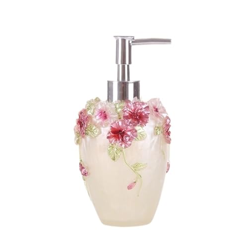 Lotionspender, Wiederverwendbare Drucklotionsflasche for Handdesinfektionsmittel und Duschgel,für Badezimmer(White) von anxinda